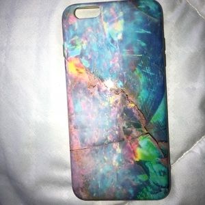 Wildflower Rainbow Marble iPhone Case